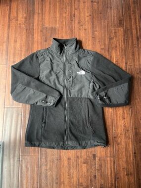 Women’s North Face Black Fleece Full Zip Funnel Neck Jacket XL Midlayer Liner